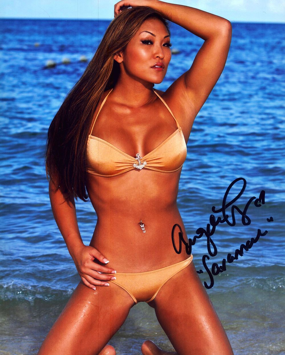 Lot 361: Angela Fong signed coloured photo, approx. 10x8.