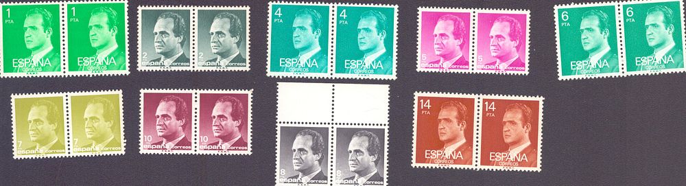 Lot 373: Juan Carlos Definitive MNH 1987 Spanish Stamps, collection...