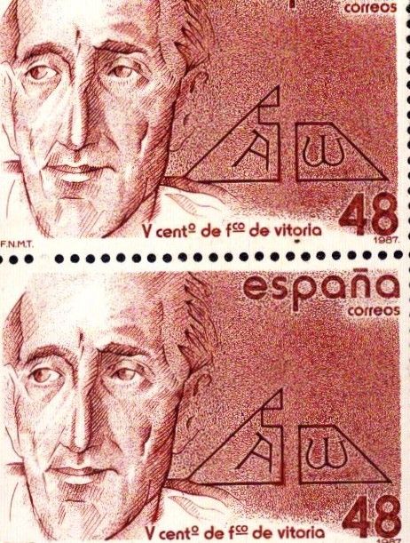 Lot 376: 500th Anniversary Francisco De Victoria MNH, 1987 Spanish...