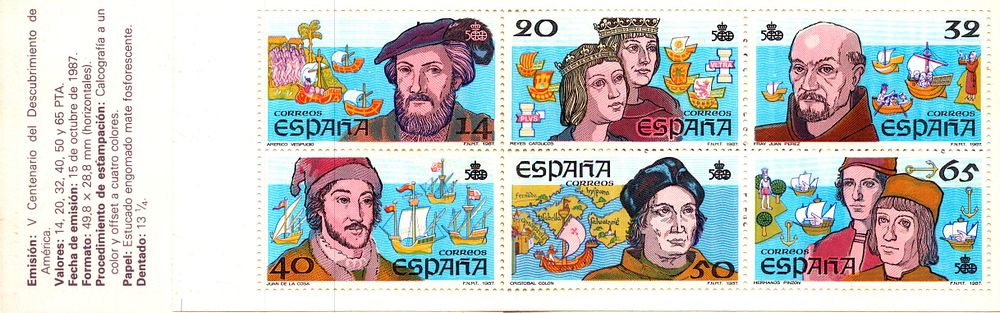 Lot 387: 500 Anniversary Discovery of America, Booklet 6 Spanish...