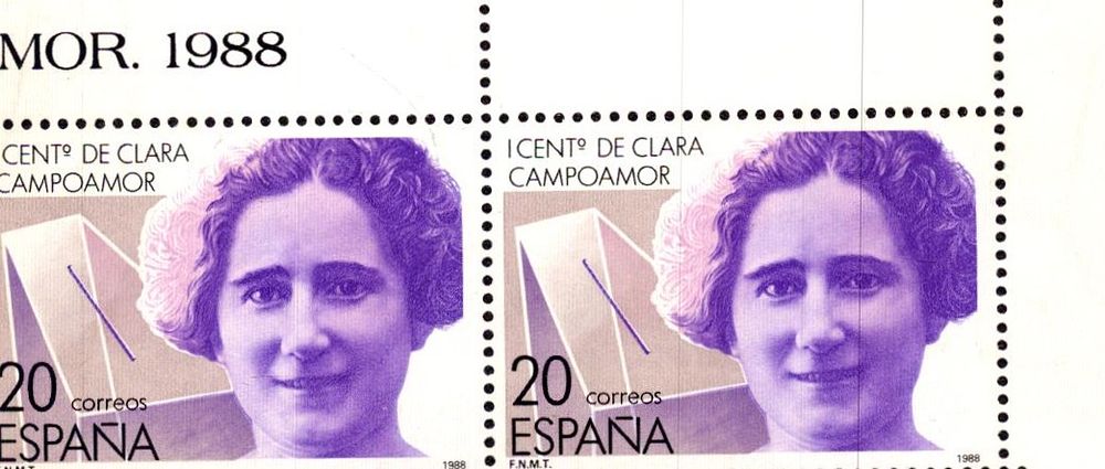Lot 390: 100 Year Anniversary Clara Campoamor MNH 1988 Spanish...