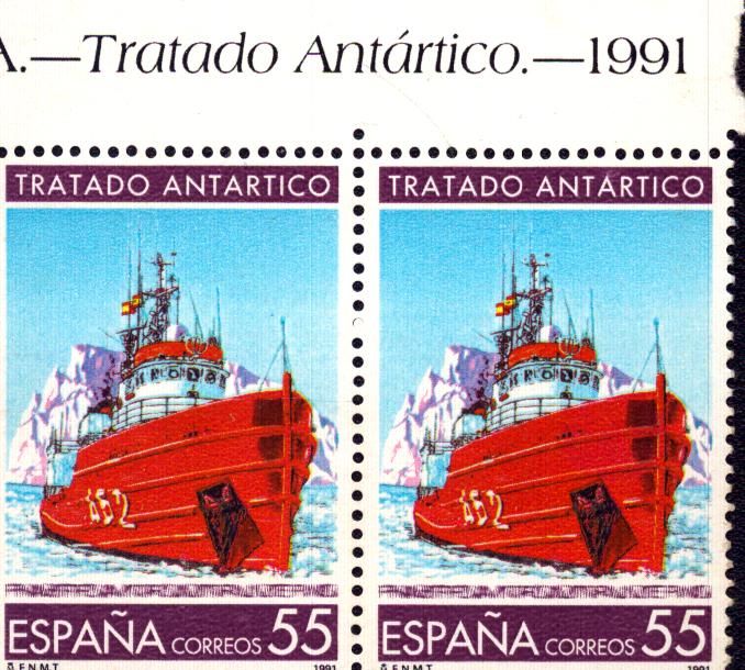Lot 398: Antarctic Treaty MNH 1991 Spanish Stamps.