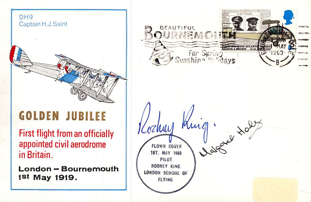 Lot 408: Rodney King and Margaret Hals signed Golden Jubilee...