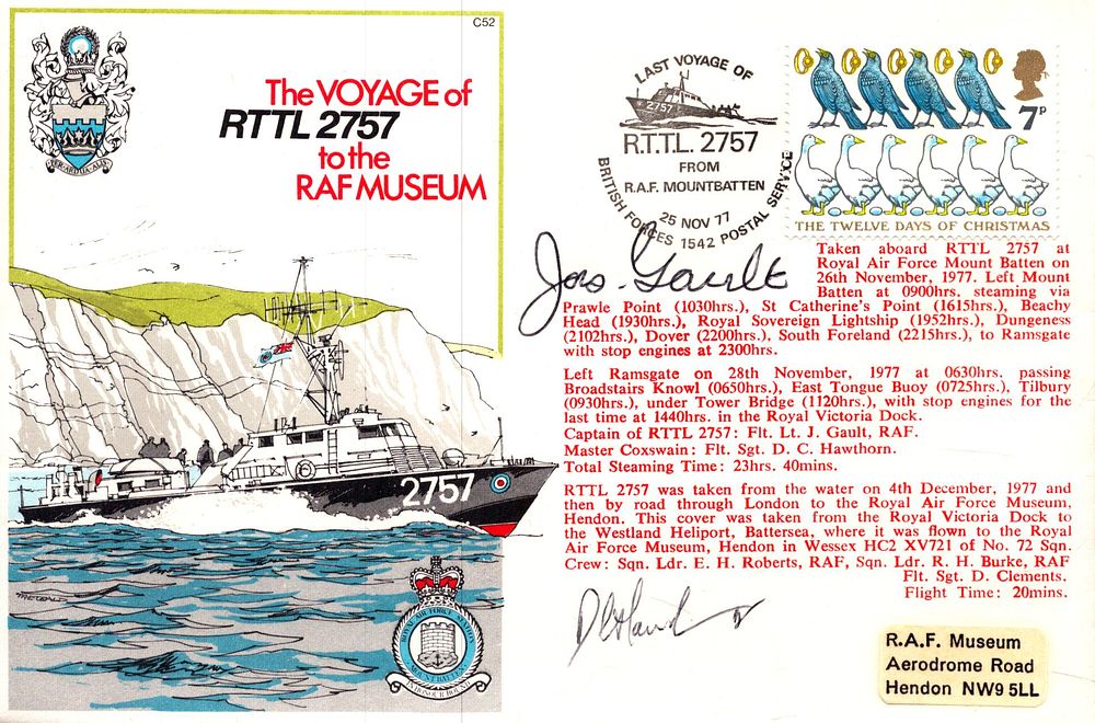 Lot 412: Flt. Lt. J. Gault and Flt. Sgt. D....