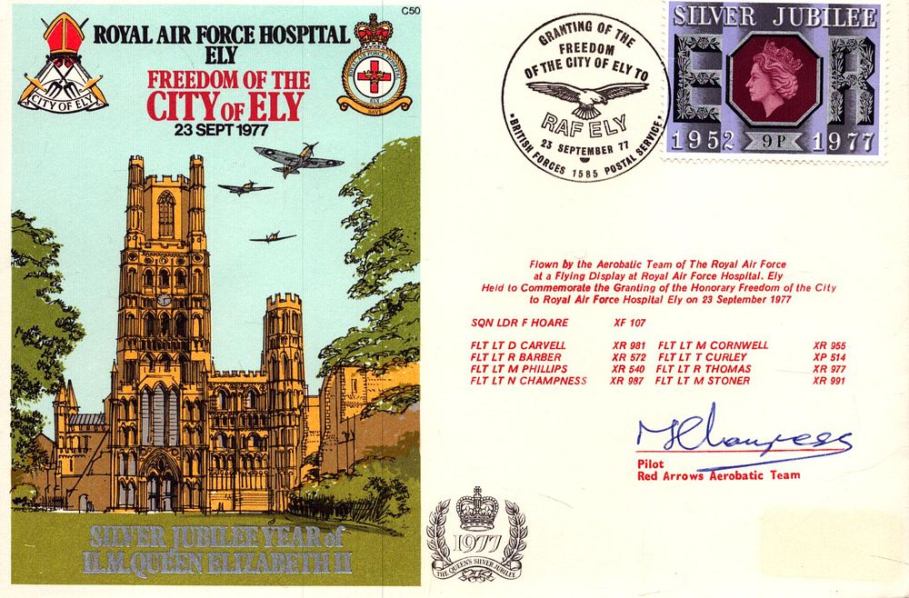 Lot 415: FLT LT N Champness signed Royal Air Force...