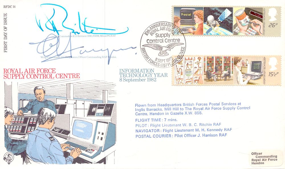 Lot 418: R .D. Brittain and J. C. Hargreaves signed...