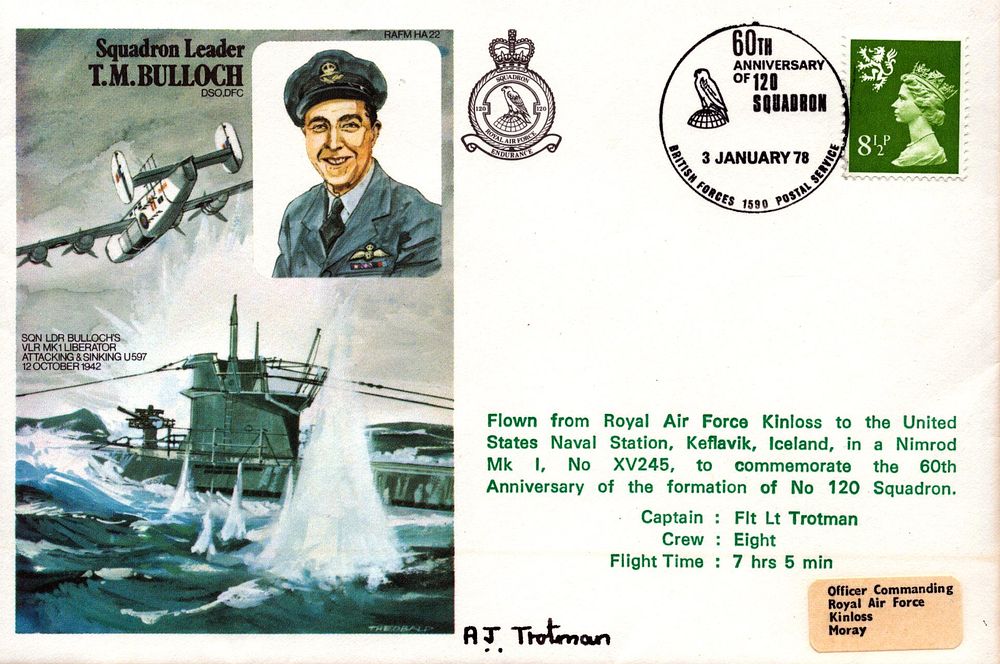 Lot 442: Flt Lt Trotman signed Sqn Ldr T M...
