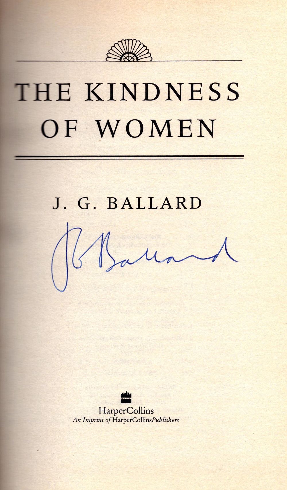 Lot 453: J.G. Ballard signed first edition hardback book titled...
