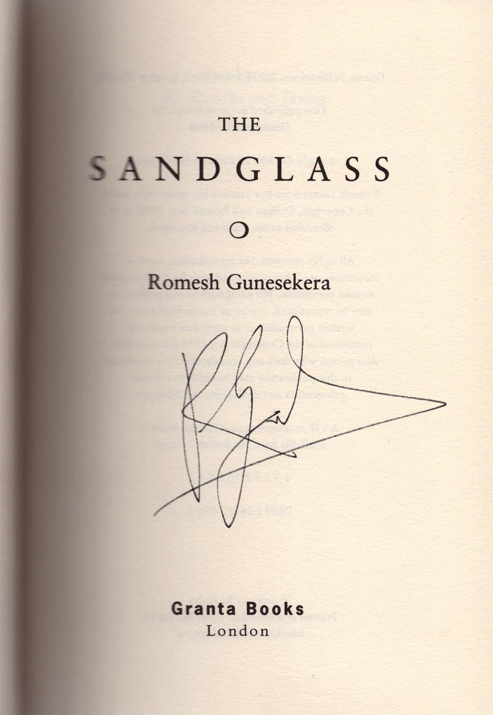 Lot 460: Romesh Guneseker signed first edition hardback book titled...