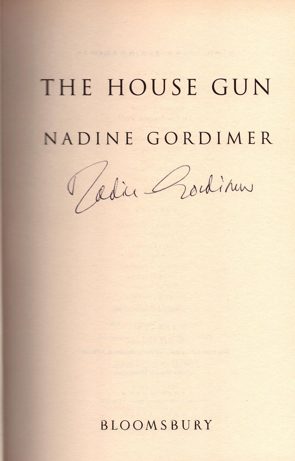 Lot 465: Nadine Gordimer signed first edition hardback book titled...