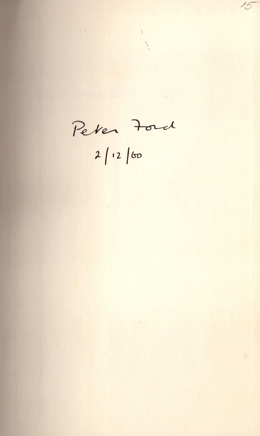 Lot 476: Peter Ford signed first edition hardback book titled...