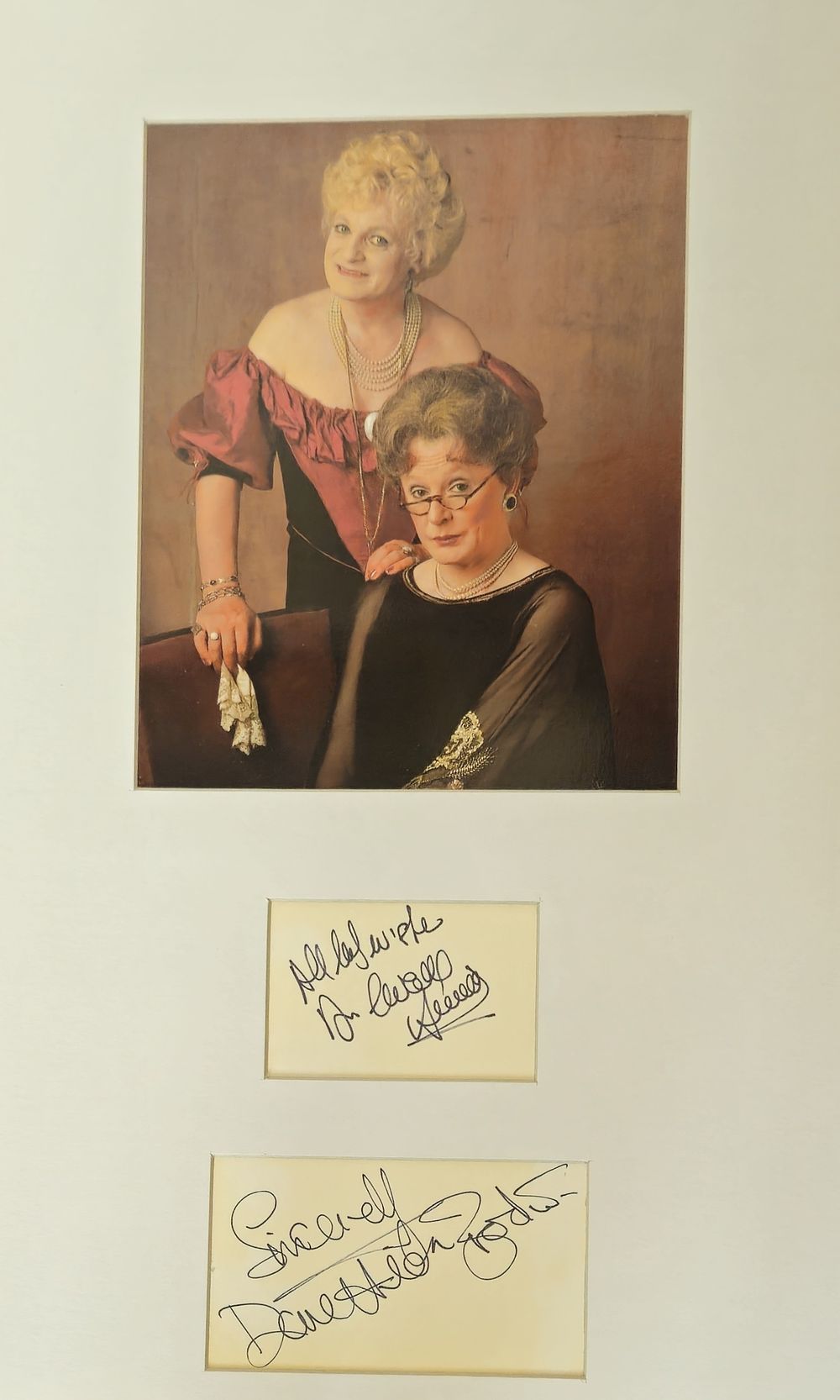 Lot 481: Hinge and Brackett signature pieces mounted below colour...