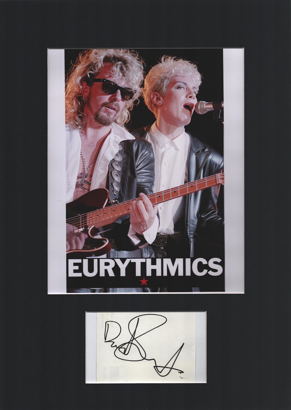Lot 495: Dave Stewart 16x12inch mounted signature piece includes signed...