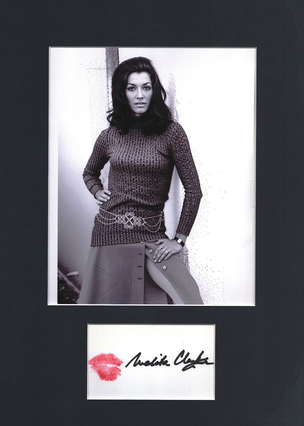 Lot 497: Melita Clarke 16x12inch mounted signature display includes signed...