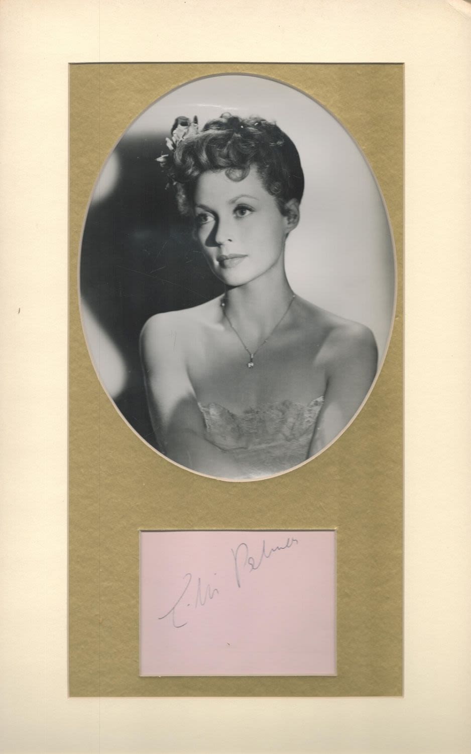 Lot 308: Lilli Palmer 17x11 overall mounted signature piece includes...