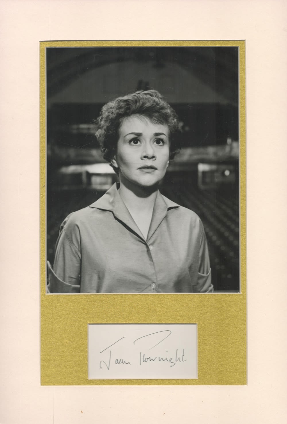 Lot 310: Joan Plowright 17x11 overall mounted signature piece includes...
