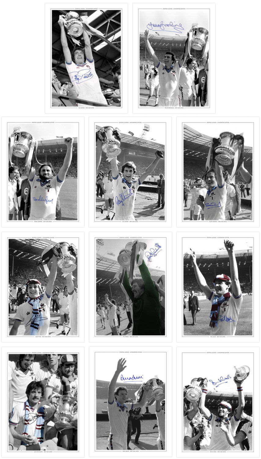 Lot 326: Autographed West Ham United 16 X 12 Photo-Editions...