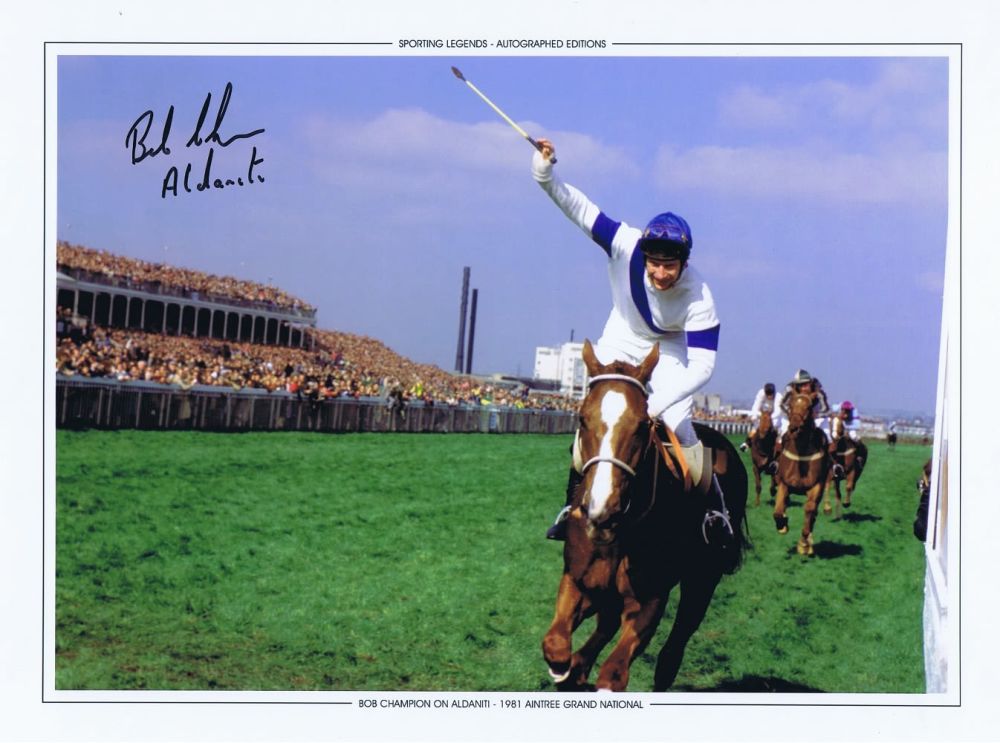 Lot 331: Autographed Bob Champion 16 X 12 Photo-Edition Colour,...