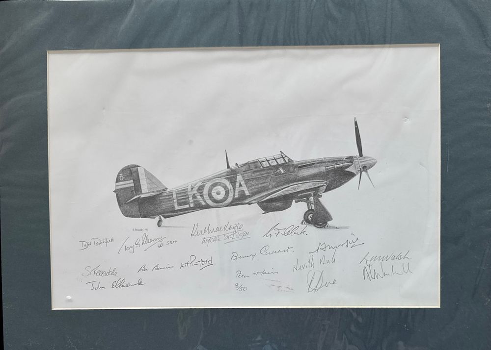Lot 282: Multi signed Limited Edition black and white print...