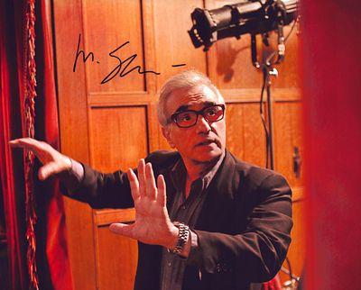 Martin Scorsese signed 10x8inch colour photo