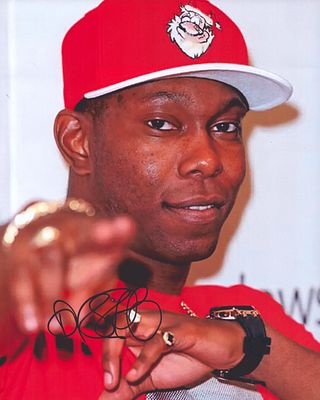 Dizzee Rascal signed 10x8inch colour photo.