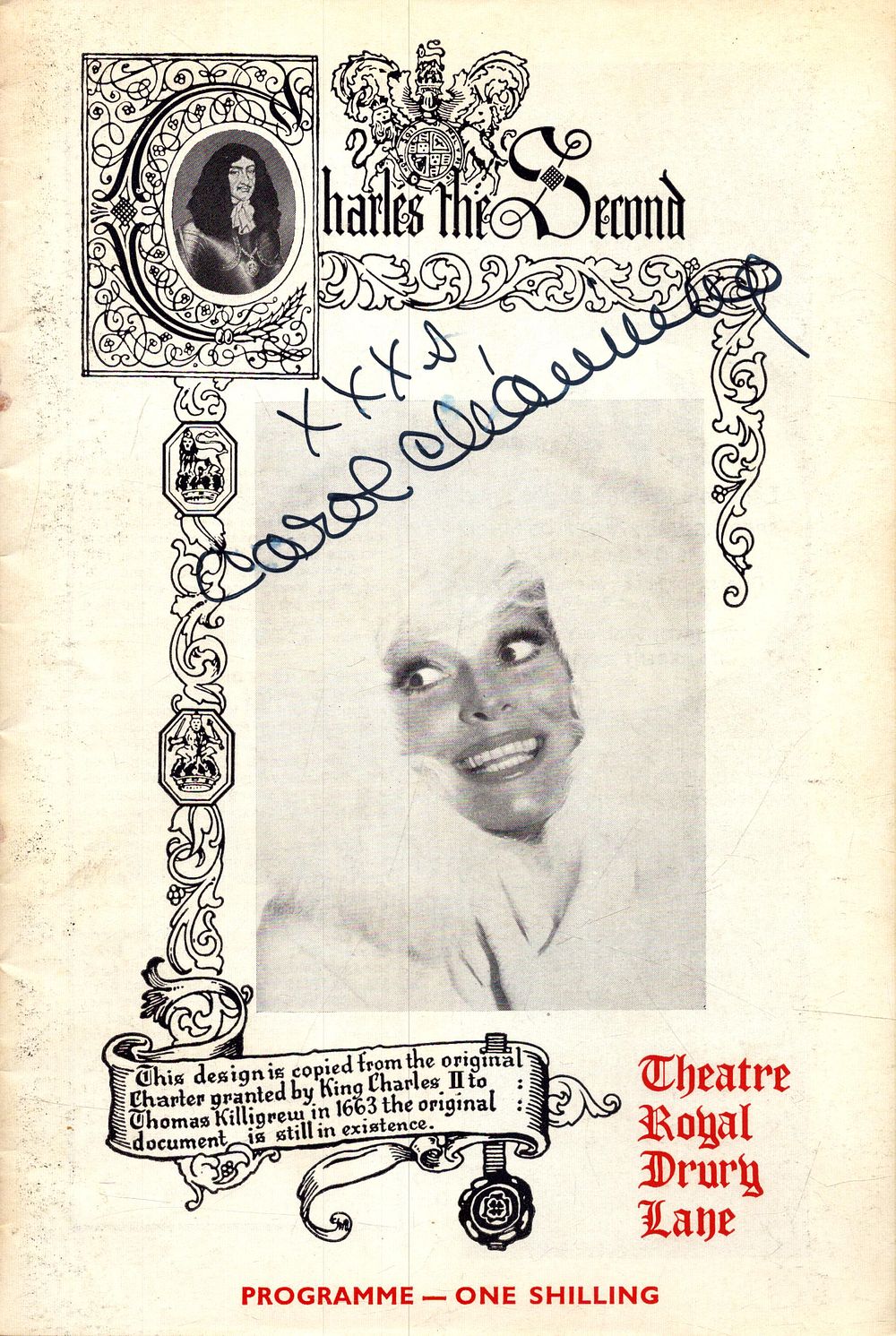 Lot 172: Carol Channing signed Theatre Royal Drury Lane programme.
