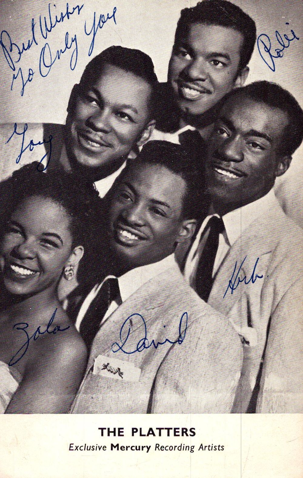 Lot 192: Tony Williams, Herb Reed, Zola Taylor, David Lynch,...