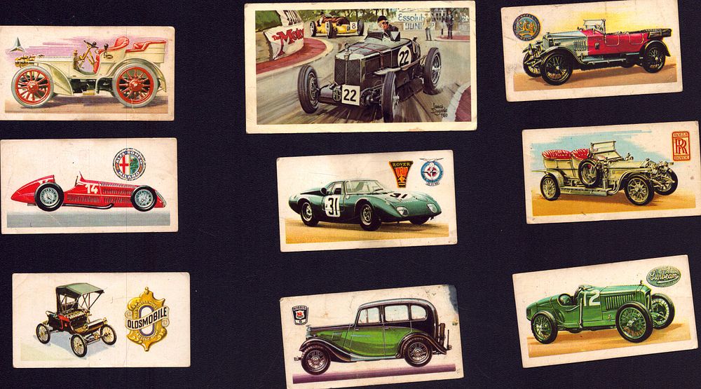 Lot 327: Car Cigarette Cards, History of the Motor Cars.