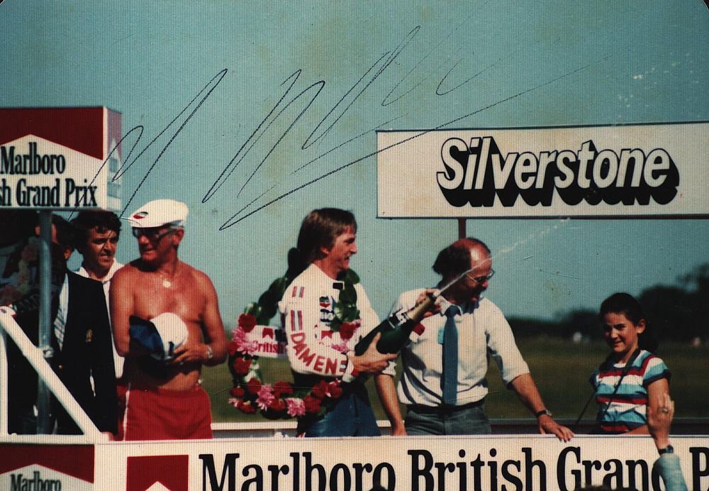 Lot 444: Jack Middelburg signed 5x3.5 inch colour photo. SilverStone...