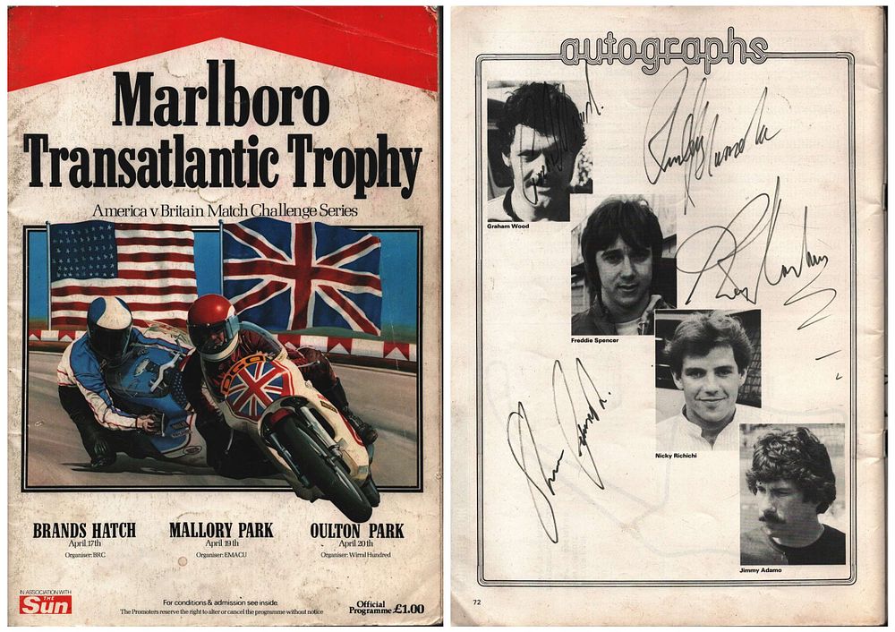 Lot 447: Graham Wood plus 3 others signed Marlboro Transatlantic...