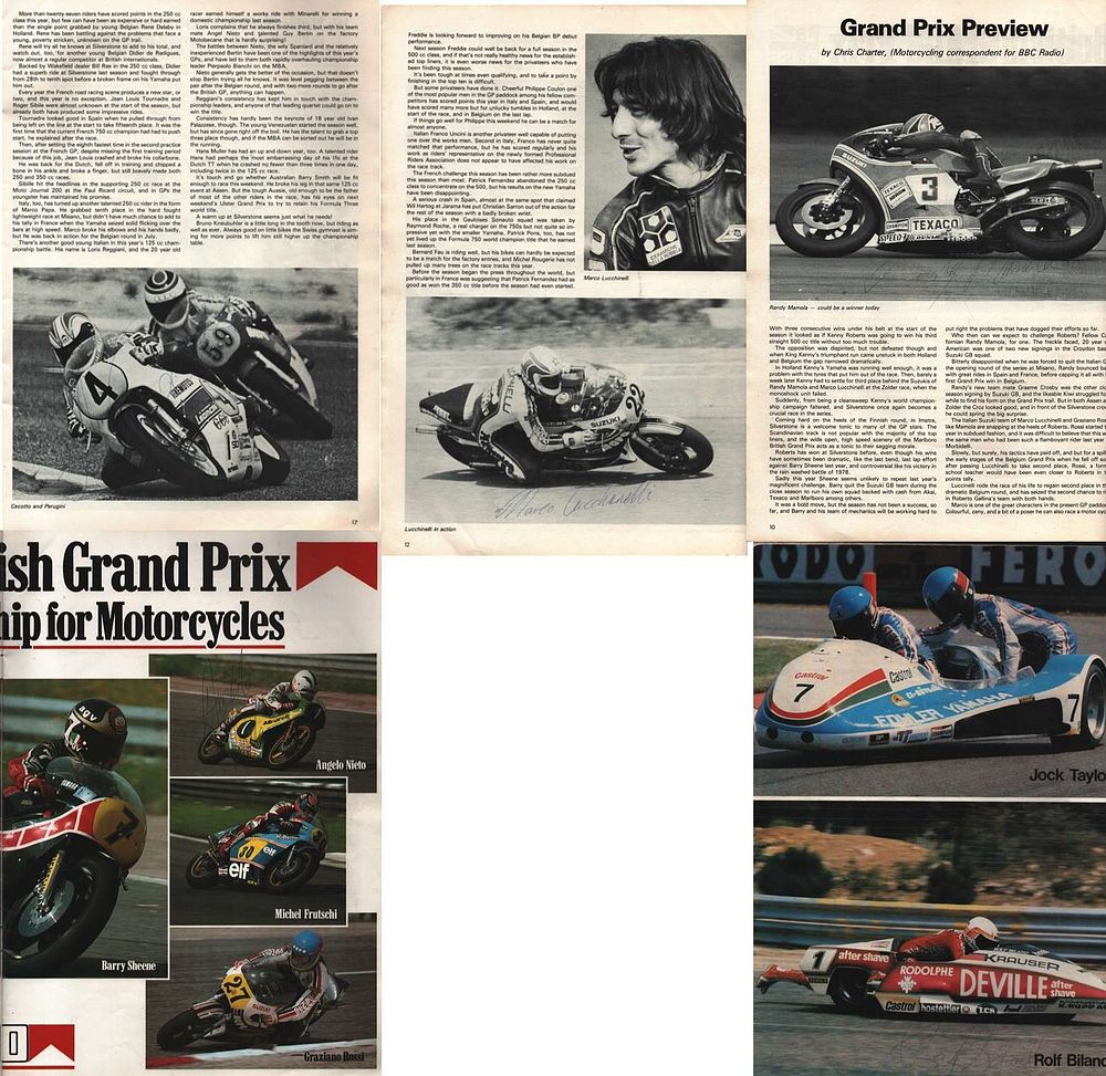 Lot 449: Randy Mamola, Marco Lucchinelli, Angelo Nieto & Rolf...