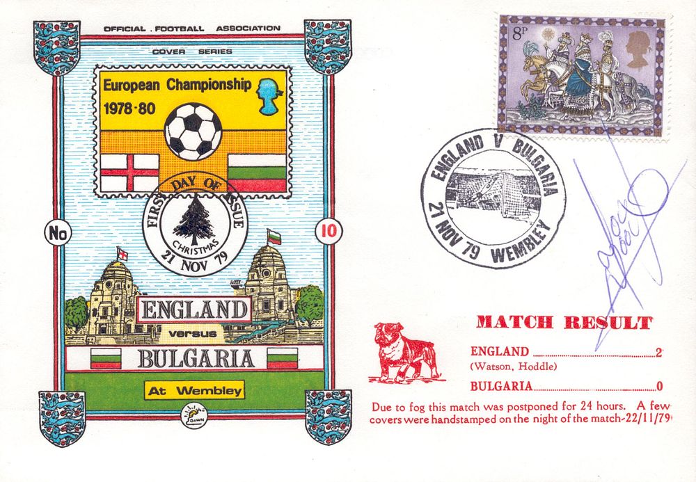 Lot 477: Tony Woodcock signed FDC England V Bulgaria European...