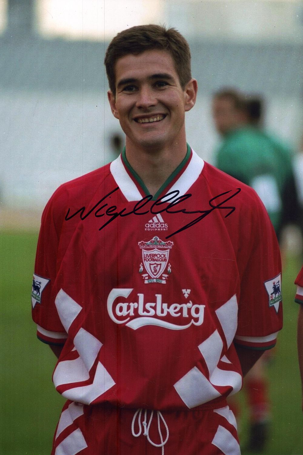 Lot 495: Nigel Clough signed coloured image, 12x8inch.