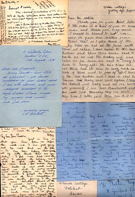 Sir Frederick Ashton five unknown letters, personal and ballet matters.