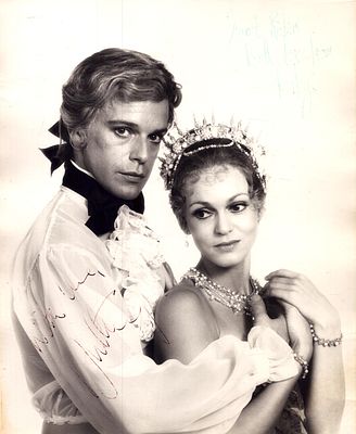 Anthony Donell and Lesley Collier signed black and white 10x8inch photo.