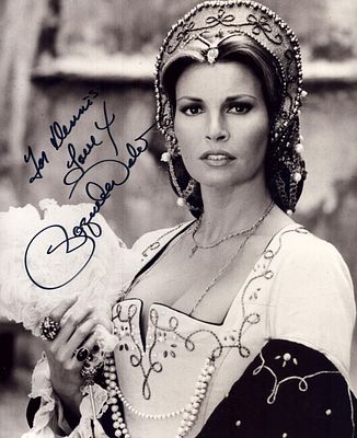 Raquel Welch signed black and white photo, 10x8inc, DEDICATED.