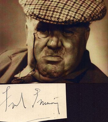 Fred Emney signed signature piece with black and white photo.