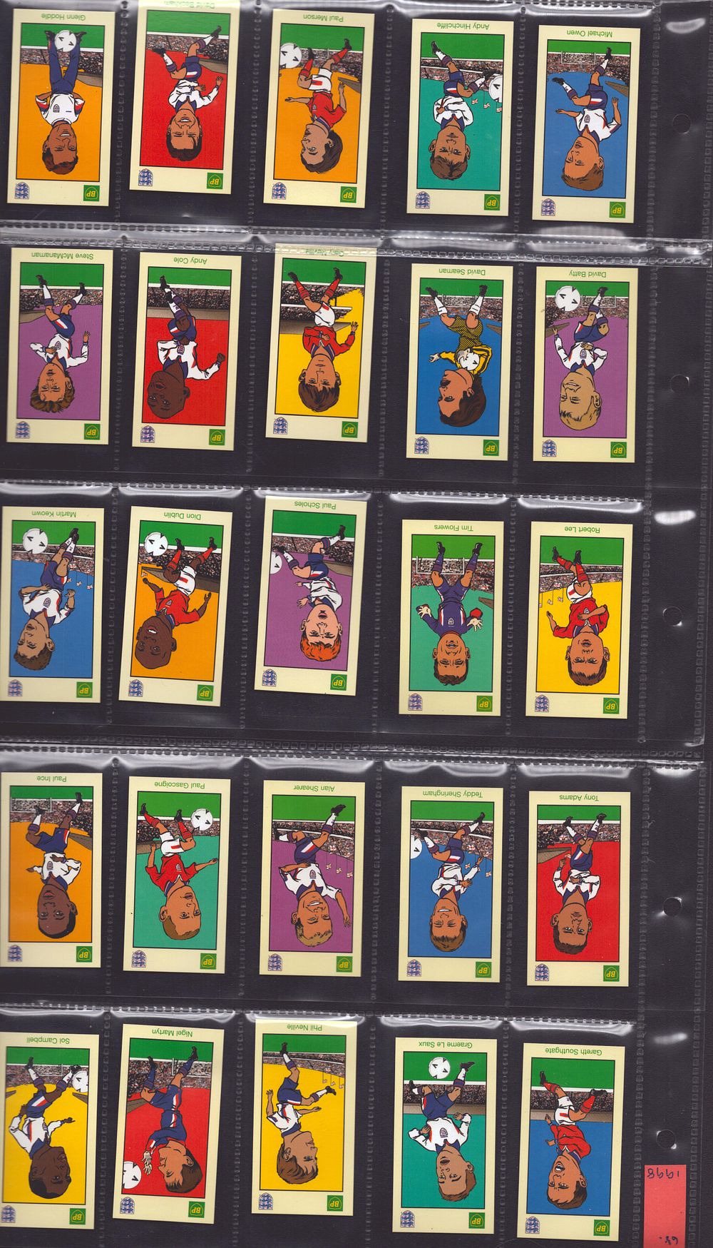 Lot 205: Team England Collection 1998 BP cards 25 cards...