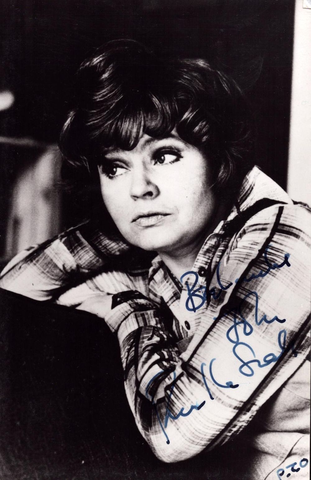 Lot 228: Prunella Scales signed black and white photo 6x4...