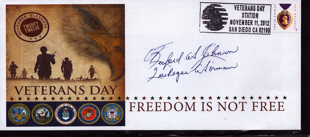 Lot 236: Buford A. Johnson, a decorated Tuskegee Airman signed...