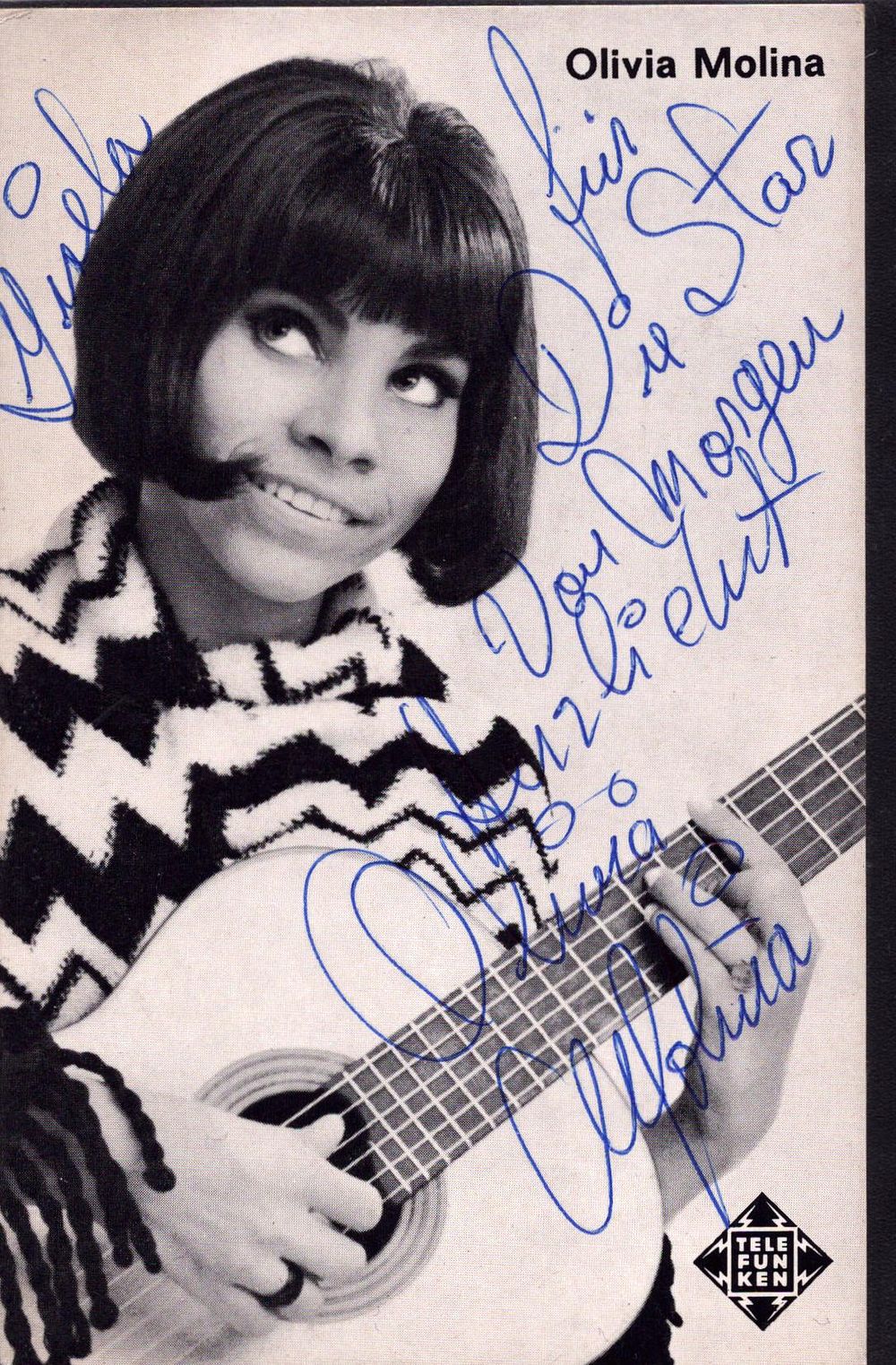 Lot 249: Olivia Molina signed 6x4 inch approx. signed and...