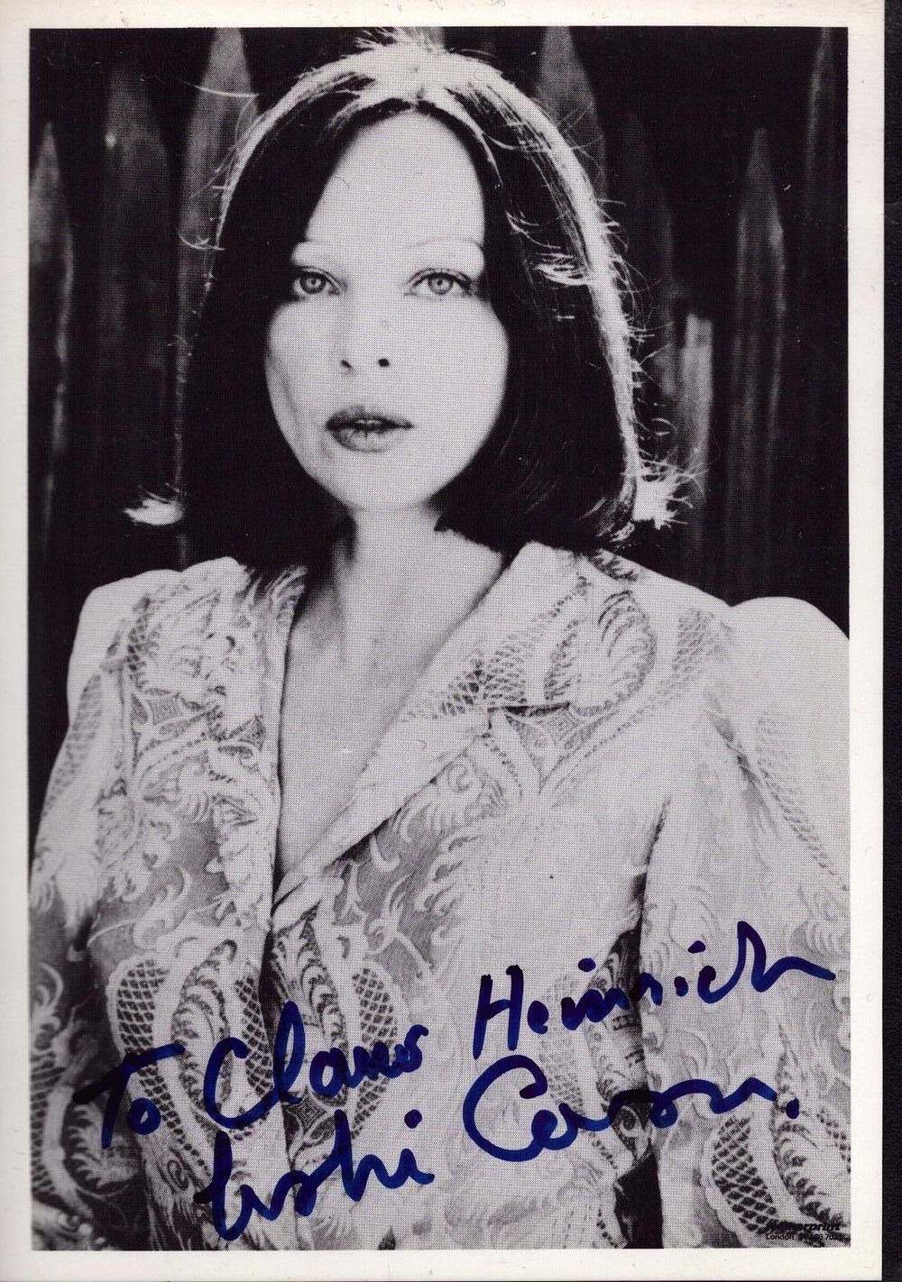 Lot 255: Leslie Caron signed 6x4 inch black and white...