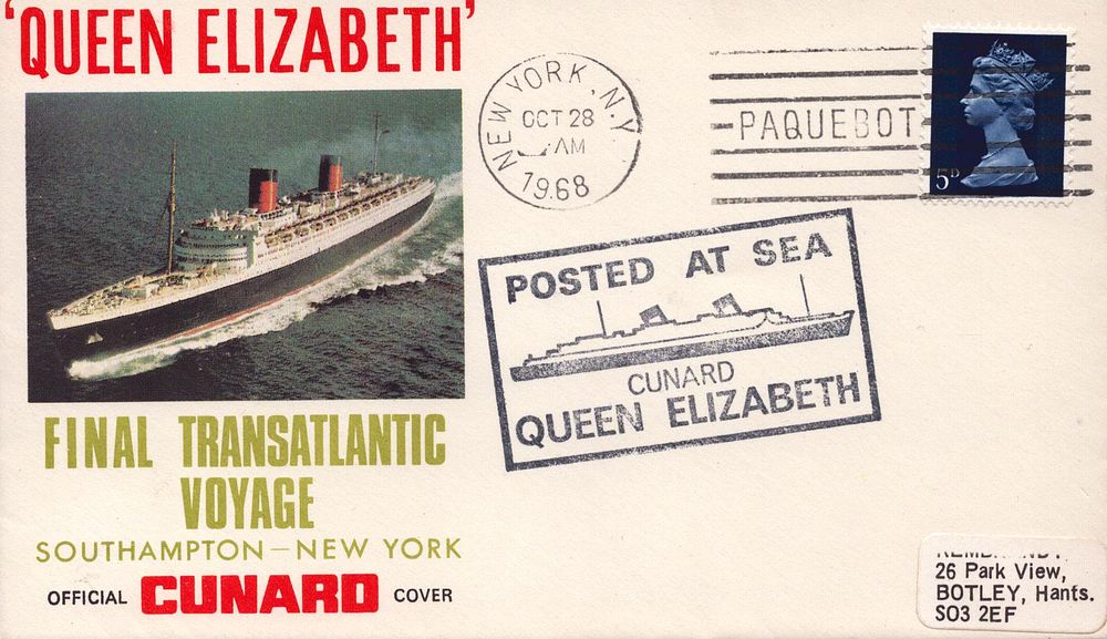 Lot 504: Queen Elizabeth Final Transatlantic Voyage Southampton, New York...