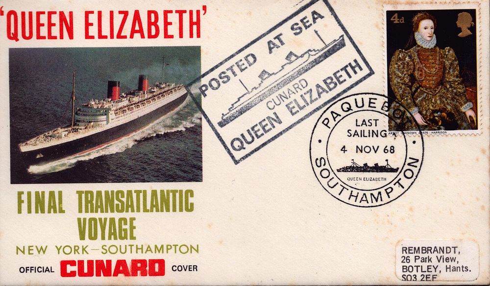 Lot 505: Queen Elizabeth Final Transatlantic Voyage Southampton, New York...