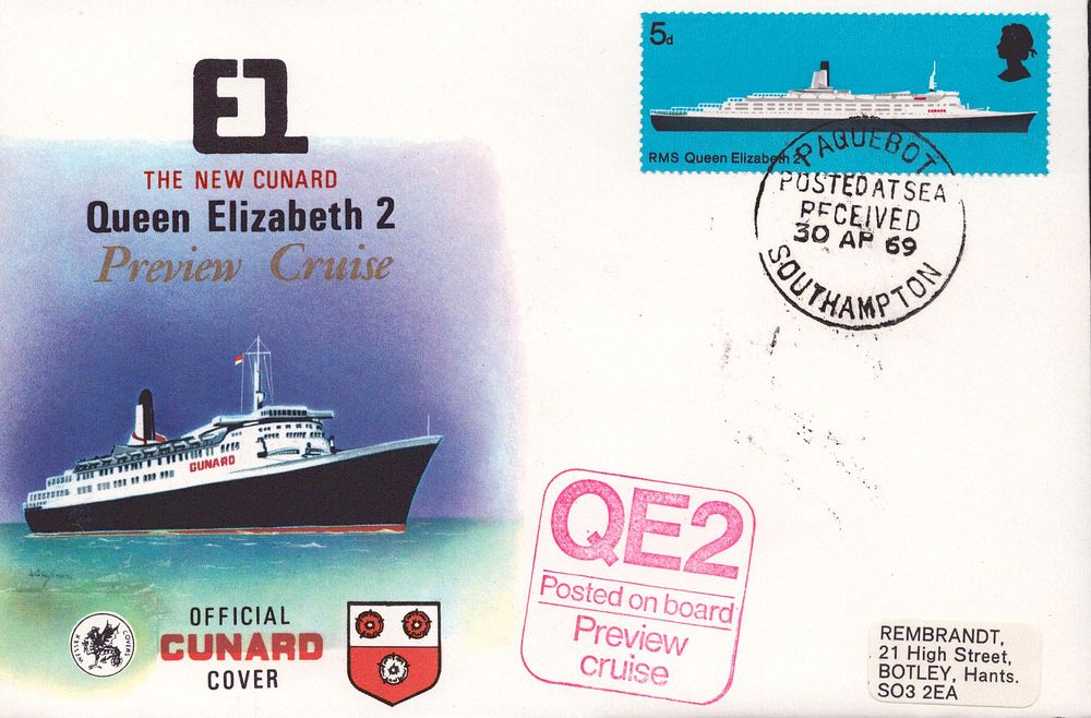 Lot 508: E1 The New Cunard Queen Elizabeth 2 Preview...