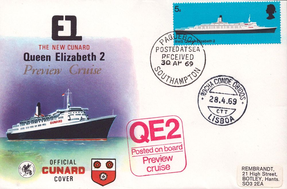 Lot 509: E1 The New Cunard Queen Elizabeth 2 Preview...