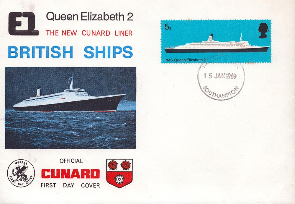 Lot 510: E1 Queen Elizabeth 2 The New Cunard Liner...