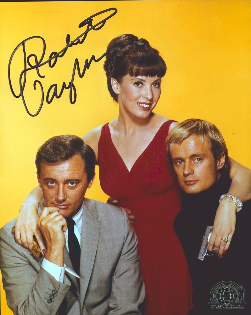Lot 512: Robert Vaughn signed 10x8inch colour photo.