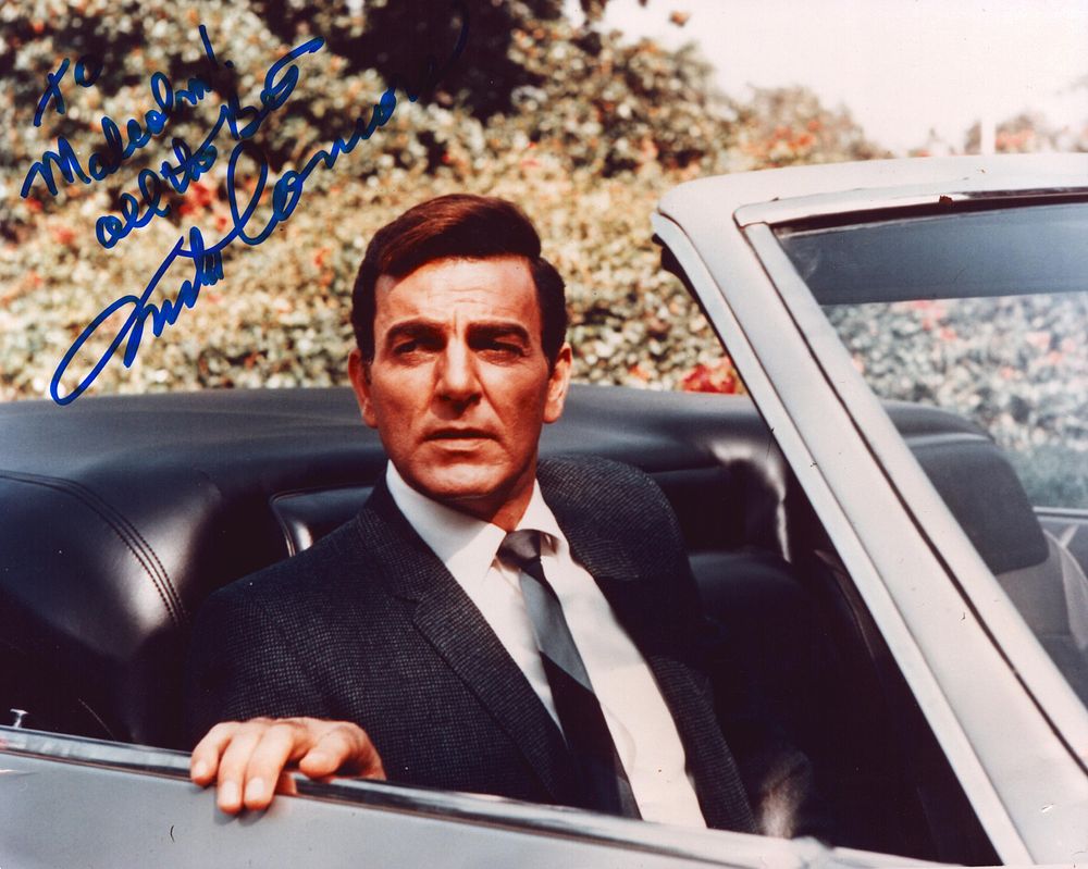 Lot 518: Mike Connors signed 10x8inch colour photo. Dedicated.