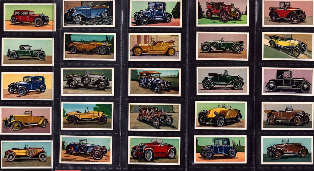 Lot 606: Vintage Cars Sweetule cigarette card collection set of...
